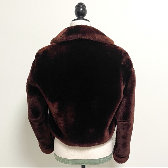 Vintage 50s/60s Gus Mayer Brown Mouton Chubby Coat - Picture 6 of 13